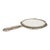 Silver Art Nouveau Style Hand Mirror in White Metal, France, 1940s For Sale - Image 8 of 13