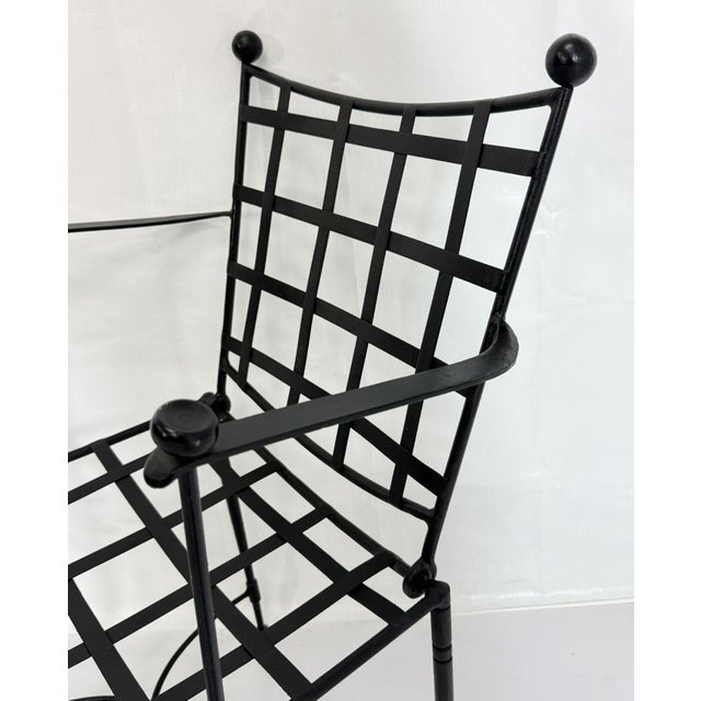 Mario Papperzini for Janus Et Cie Iron Outdoor Dining Set, Table & 4 Chairs, Attributed For Sale - Image 15 of 18