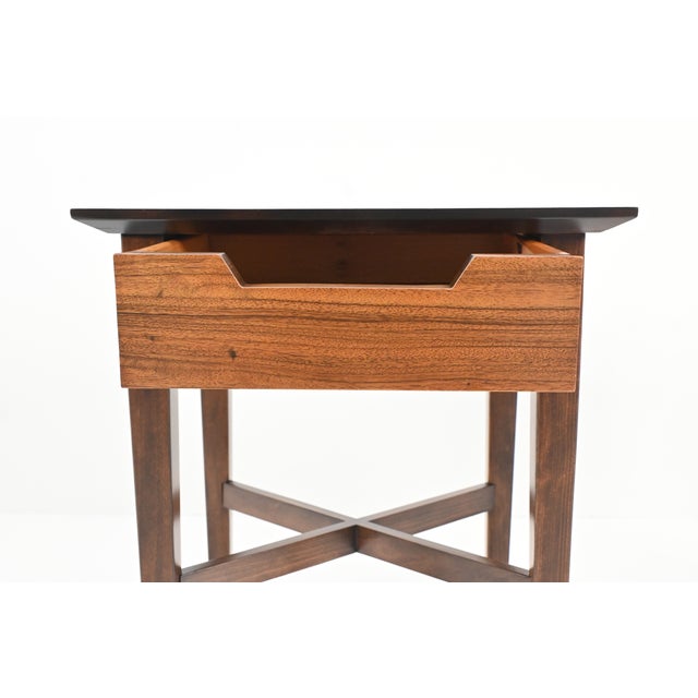 Mid-Century Modern Perspective Nightstands by Milo Baughman for Drexel, Pair | Newly Refinished For Sale - Image 11 of 15