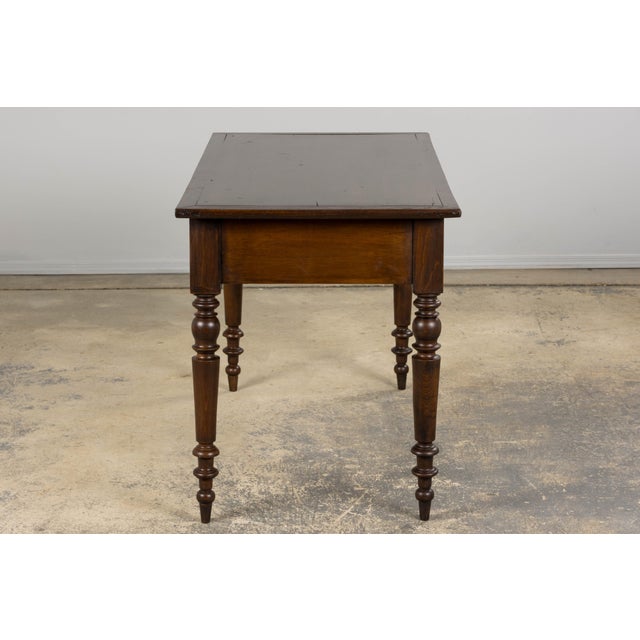 Antique Country French Louis Philippe Style Farmhouse Maple Table For Sale - Image 10 of 12
