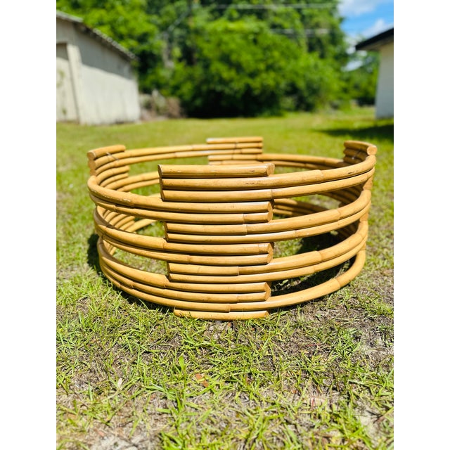 Contemporary Ralph Lauren Rattan Coffee Table Base For Sale - Image 3 of 7