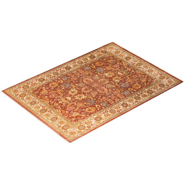 Pink Mogul, One-of-a-Kind Hand-Knotted Area Rug - Pink, 8' 5" x 10' 3" For Sale - Image 8 of 8