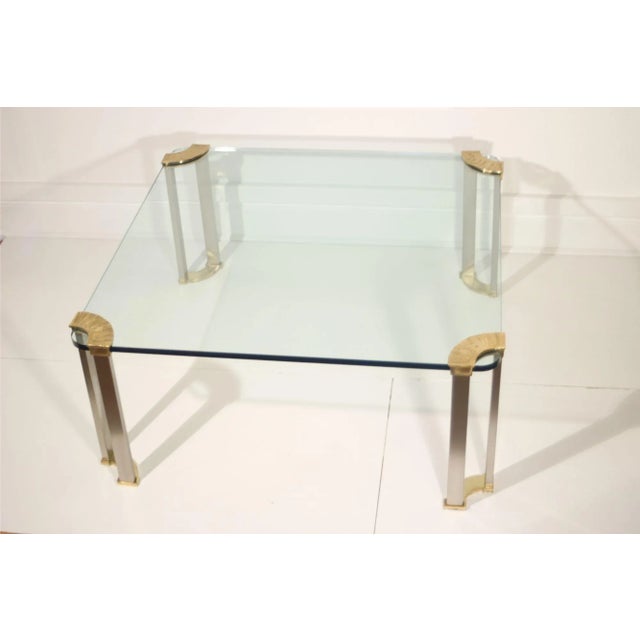 Bronze and Glass Coffee Table, 1970s For Sale - Image 6 of 17