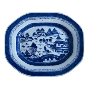 Antique Canton Chinese Porcelain Platter