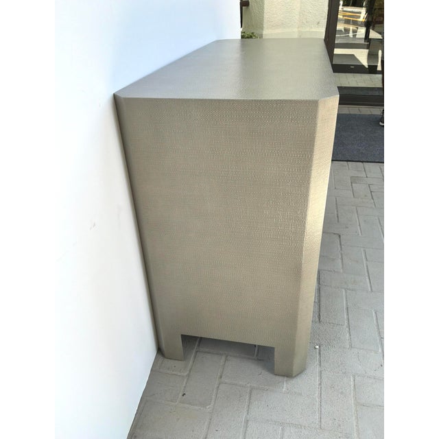 Textile Made Goods Co. Lena Faux Raffia Dresser. For Sale - Image 7 of 8