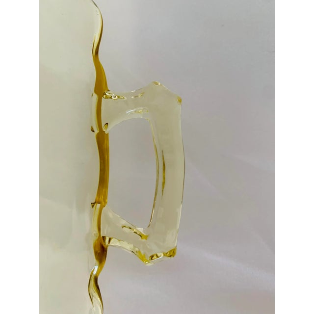 Depression Glass Serving Tray by Lancaster Glass Co, For Sale - Image 4 of 6