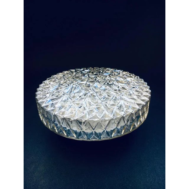 German Wall Lamp in Crystal Glass by Bur Leuchten, 1960s For Sale - Image 4 of 10