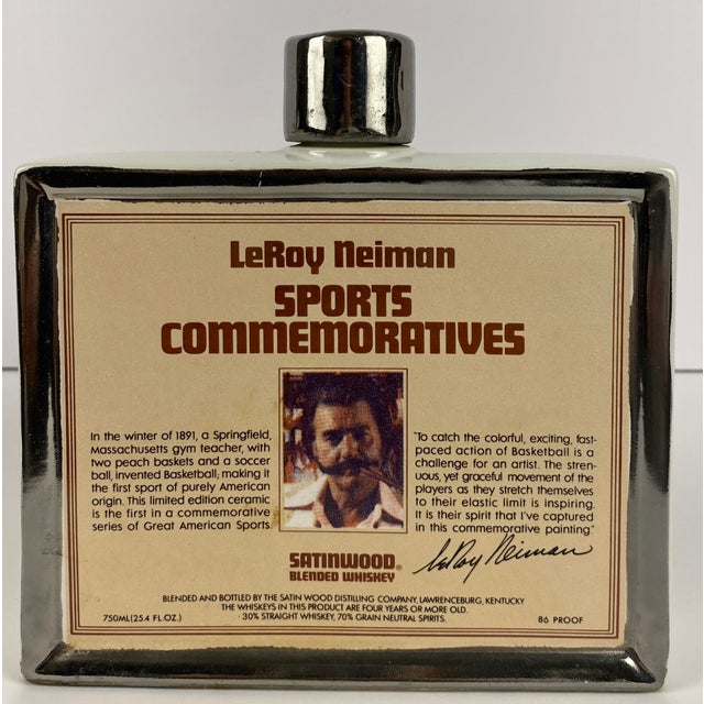 Leroy Neiman Collection 3 Porcelain Decanters LeRoy Neiman Decorative Sports Memorabilia For Sale - Image 4 of 10