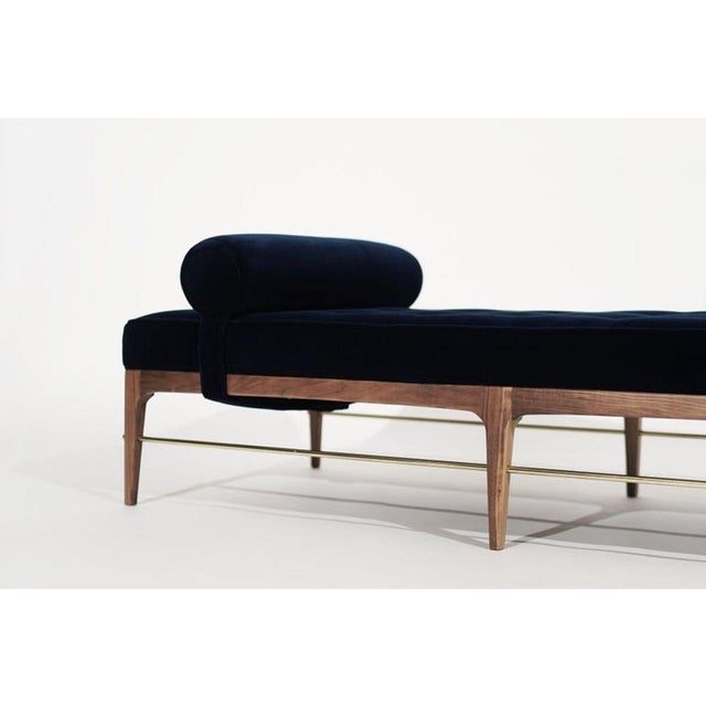 Linear Daybed in Natural Walnut Series 72 by Stamford Modern For Sale - Image 9 of 18