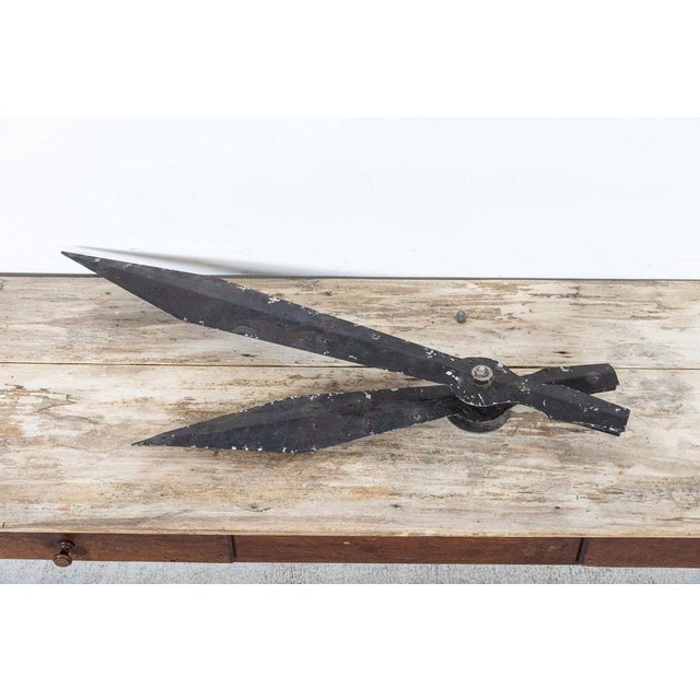 Large Antique French Clock Tower Hands in Zinc For Sale - Image 14 of 16