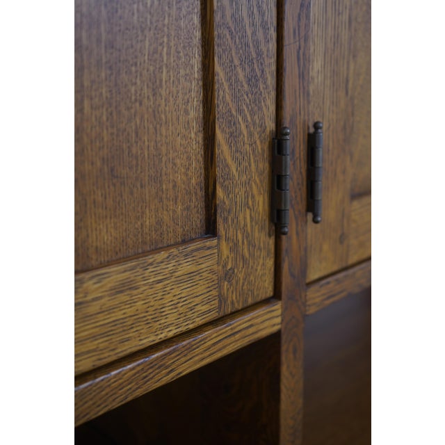 Stickley Mission Oak 2 Piece Computer Desk & Hutch For Sale - Image 13 of 18