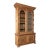 19th Century Tall French Bleached Carved Bookcase Display Cabinet For Sale