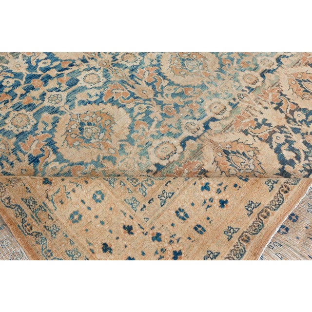 1920s 1920s Persian Meshad Botanic Handmade Wool Rug For Sale - Image 5 of 9