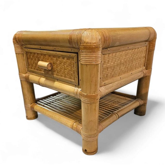 Bamboo Nightstands, 1980s, Set of 2 For Sale - Image 11 of 18