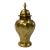 Lidded Brass Swirl Pattern Urn For Sale