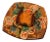 Vintage California Studio Pottery Ashtray With Gorgeous Colors For Sale