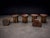 Set of Six Sculptural “Denúncia” Stools in Solid Reclaimed Wood, Brazil, 1970s For Sale - Image 9 of 14
