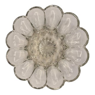 Mid 20th Century Anchor Hocking Attributed Deviled Egg Plate For Sale