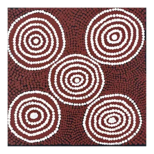 Thomas Tjapaltjarri (Australian, B. 1964) - Untitled Aboriginal Dot Painting (Western Desert Style)