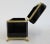 C.1930's Cenedese Murano Italian Hand-Blown Black Keepsake Lidded Box & Accent Dish With Bronze Gilded Mounts For Sale - Image 12 of 18