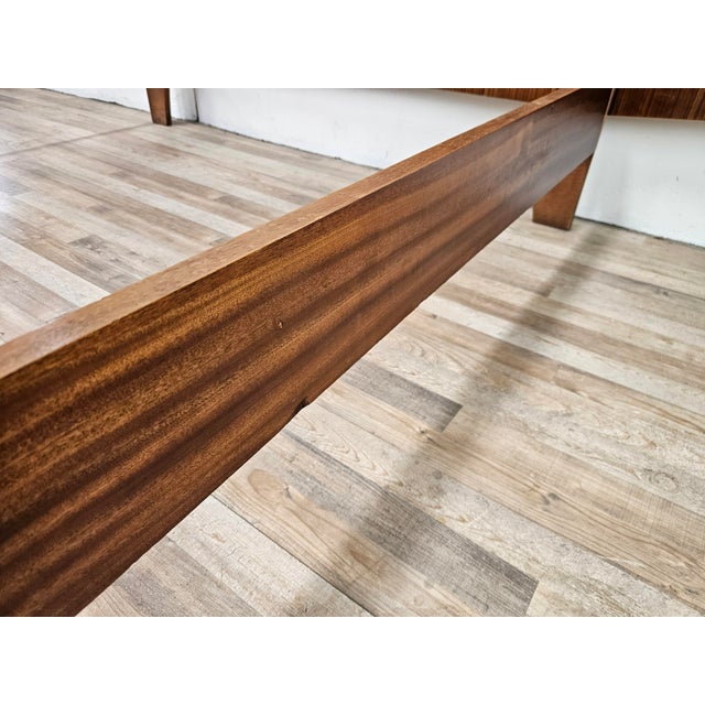 Mid-Century Walnut Double Bed, 1960 For Sale - Image 11 of 18