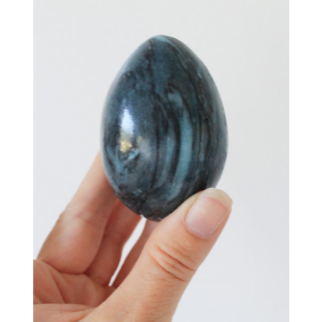 Mid 20th Century Vintage Polished Marble Stone Eggs S/7 For Sale - Image 5 of 9