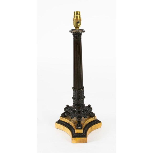 19th Century Empire Bronze Table Lamp For Sale - Image 11 of 12