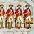 Red 1940s Vintage French Empire Boho Chic Foot Riflemen Regiment Metal Tray. For Sale - Image 8 of 15