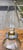 Vintage Limited Edition Clear Ribbed Glass Oil Lamp With Chimney & Brass Gallery For Sale - Image 9 of 11