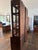 1970s Pair of Henredon Lighted Chinoiserie Mahogany Display Cabinets | Brass Campaign Hardware | 84"h For Sale - Image 16 of 18