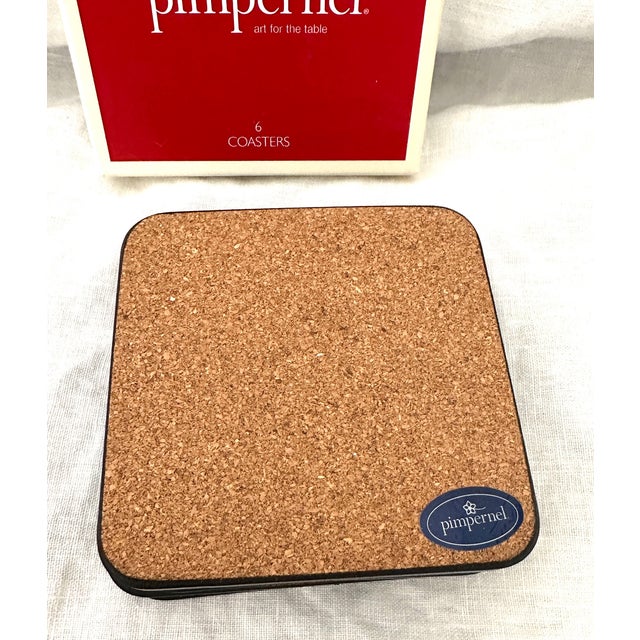 1990s Set of 6 Spode "Christmas Tree" Coasters For Sale - Image 5 of 5