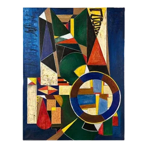 1960s “Space Elements” Original Painting by Aage Rasmussen