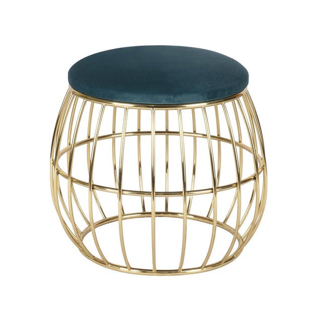 Metal Andy Stool Brass by Ottiu For Sale - Image 7 of 10