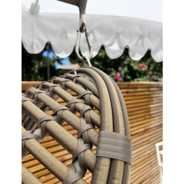 Metal Christine Hanging Chair by Skyline Design For Sale - Image 7 of 10