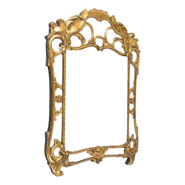Louis XV Style Carved and Gilded Wood Mirror, 19th Century For Sale