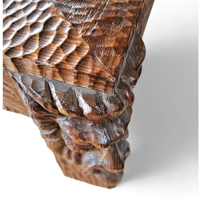 Northern Italian Roman Carved Coffee Table with Marble Top For Sale - Image 5 of 6