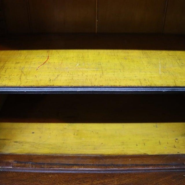 Wood Oversized Victorian Walnut & Burl Triple Door Secretary Desk/Bookcase C1880 For Sale - Image 7 of 16