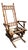 Rustic 19th Century Indian Victorian Rocking Chair For Sale