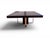 Large Square Dining Table in Wood and Steel, 1970s For Sale - Image 6 of 9