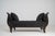 Black 19th Century France Deep Ebony Black Carved Daybed With Upholstered Bolsters For Sale - Image 8 of 11