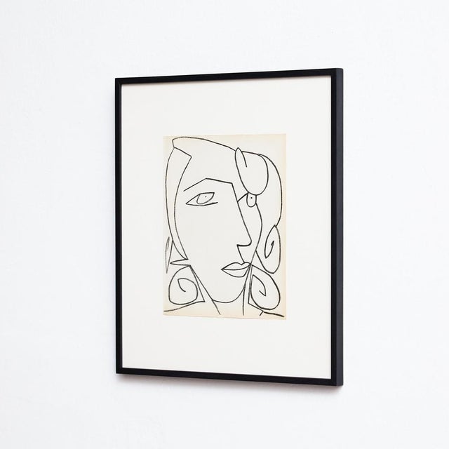 Françoise Gilot, Portrait of a Woman, 1951, Lithograph, Framed For Sale - Image 4 of 14