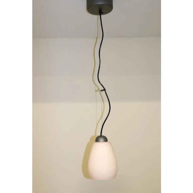 Mid-Century Modern 1990s Rosanna Toso Murano Pendant Lamp Rose Glass For Sale - Image 3 of 9