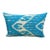 1990s Sky Blue Silk Ikat Lumbar Cushion Cover For Sale