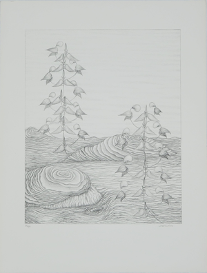 Gochka Charewicz, Fleurs en cloche, Lithograph