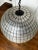 Large Vintage Capiz Shell Round Glove Ceiling Chandelier Light Fixture For Sale - Image 4 of 11
