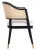 Not Yet Made - Made To Order Rogue Rattan Dining Chair - Black/Natural For Sale - Image 5 of 11
