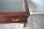 Vintage Display Dark Wood Side Table For Sale - Image 9 of 12