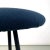 Mid-Century Italian Modern Black Metal and Blue Fabric Tripod Stool, 1950s For Sale - Image 6 of 12