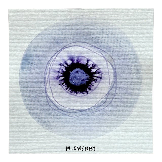 God's Eye 75 Abstract Still Life Painting by Michelle Owenby For Sale