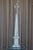 Spectacular alabaster obelisk lamp. Very tall. Heavy.